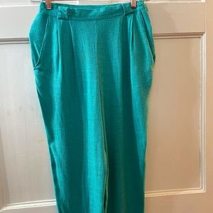 50% off sale ✨Vintage 1980s women’s pants. Casablanca brand 85% rayon 15% flax
